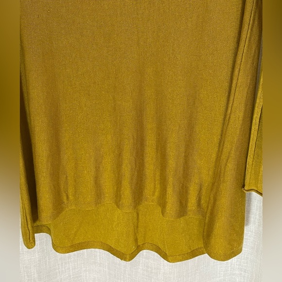 Eileen Fisher XS Lyocell Blend Turtleneck Tunic Top with Eliptical Hem EUC - Picture 4 of 5